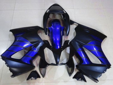 Beste Honda VFR 800 Motorrad Verkleidung 2002-2013 - Glanzendes Blau Matt Blau Matt Schwarz