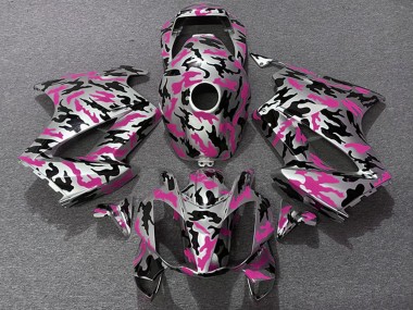 Beste Honda VFR 800 Motorrad Verkleidung 2002-2013 - Rosa Camouflage
