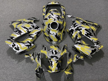 Beste Honda VFR 800 Motorrad Verkleidung 2002-2013 - Gelb Camouflage