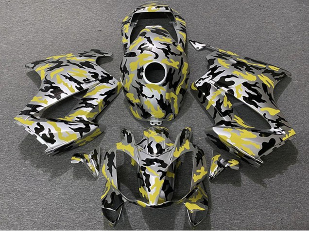 Beste Honda VFR 800 Motorrad Verkleidung 2002-2013 - Gelb Camouflage