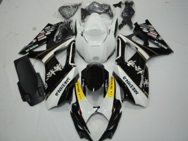 Beste Suzuki GSXR 1000 Motorrad Verkleidung 2007-2008 - Weiss Gelb Schwarz The Witcher