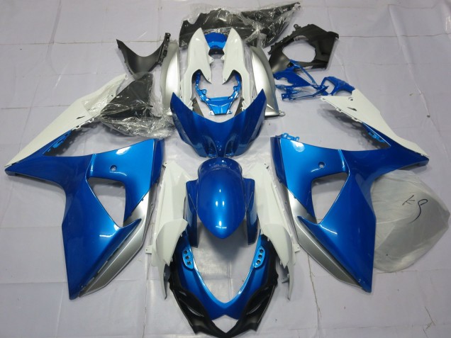 Beste Suzuki GSXR 1000 Motorrad Verkleidung 2009-2016 - Blau Weiss
