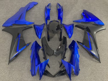 Beste Suzuki GSXR 600 / GSXR 750 Motorrad Verkleidung 2011-2024 - Blau Schwarz Grau