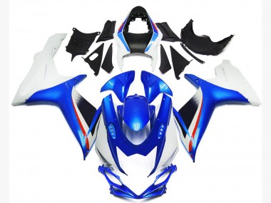 Beste Suzuki GSXR 600 / GSXR 750 Motorrad Verkleidung 2011-2024 - Weiss Blau Rot