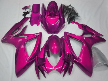 Beste Suzuki GSXR 600 / GSXR 750 Motorrad Verkleidung 2006-2007 - Rosa