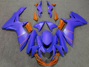 Beste Suzuki GSXR 600 / GSXR 750 Motorrad Verkleidung 2011-2024 - Ozean Blau Orange