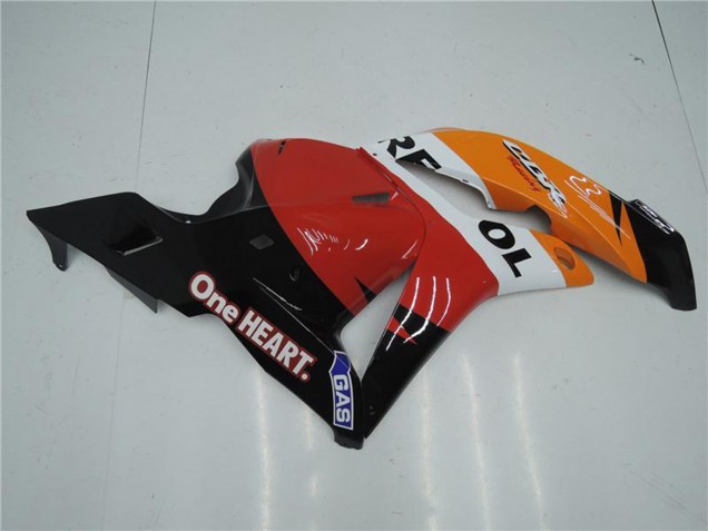 Beste Honda CBR600RR Komplette Abs Verkleidung Kit 2009-2012 - Orange Weiss Rot Glanzendes Schwarz Repsol