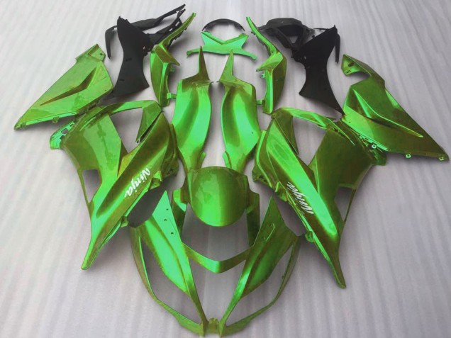 Beste Kawasaki ZX10R Motorrad Verkleidung 2016-2020 - Glanzendes Bonbon Grun