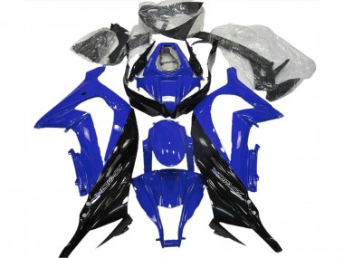 Beste Kawasaki ZX10R Motorrad Verkleidung 2011-2015 - Blau Glanzendes Schwarz