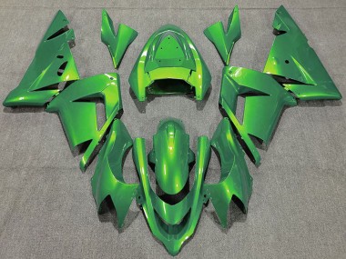 Beste Kawasaki ZX10R Motorrad Verkleidung 2004-2005 - Glanzendes Grun