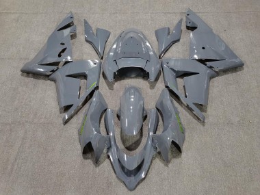 Beste Kawasaki ZX10R Motorrad Verkleidung 2004-2005 - Glanzendes Grau Grun