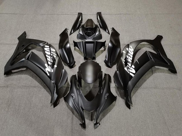 Beste Kawasaki ZX10R Motorrad Verkleidung 2016-2020 - Matt Schwarz Weiss Ninja
