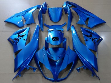 Beste Kawasaki ZX6R Motorrad Verkleidung 2009-2012 - Blau