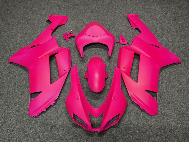 Beste Kawasaki ZX6R Motorrad Verkleidung 2007-2008 - Fuchsie