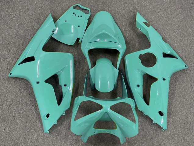 Beste Kawasaki ZX6R Motorrad Verkleidung 2003-2004 - Cyan