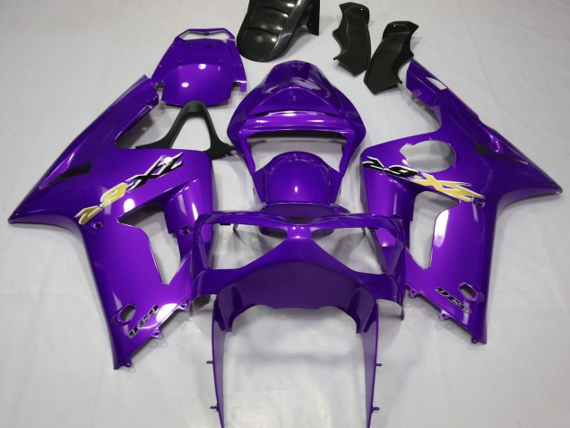 Beste Kawasaki ZX6R Motorrad Verkleidung 2003-2004 - Lila