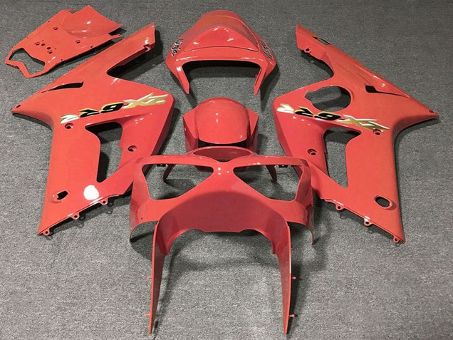 Beste Kawasaki ZX6R Motorrad Verkleidung 2003-2004 - Grapefruit