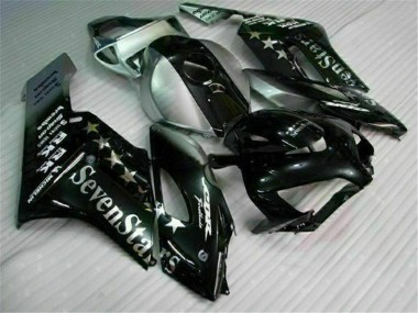 Beste Honda CBR1000RR Motorrad Verkleidung 2004-2005 - Silber Glanzendes Schwarz SevenStars