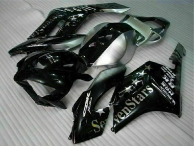 Beste Honda CBR1000RR Motorrad Verkleidung 2004-2005 - Silber Glanzendes Schwarz SevenStars