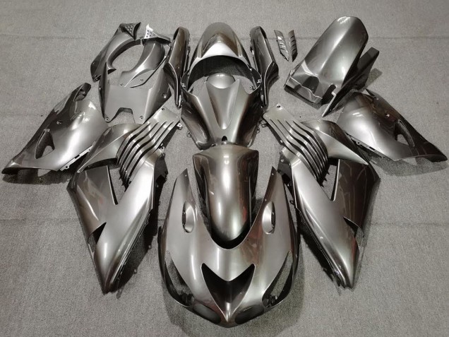 Beste Kawasaki ZX14R Motorrad Verkleidung 2006-2011 - Silber