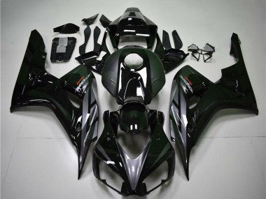 Beste Honda CBR1000RR Motorrad Verkleidung 2004-2005 - Glanzendes Schwarz Grau