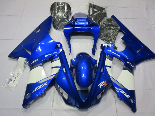 Beste Yamaha R1 Motorrad Verkleidung 2000-2001 - Blau Weiss