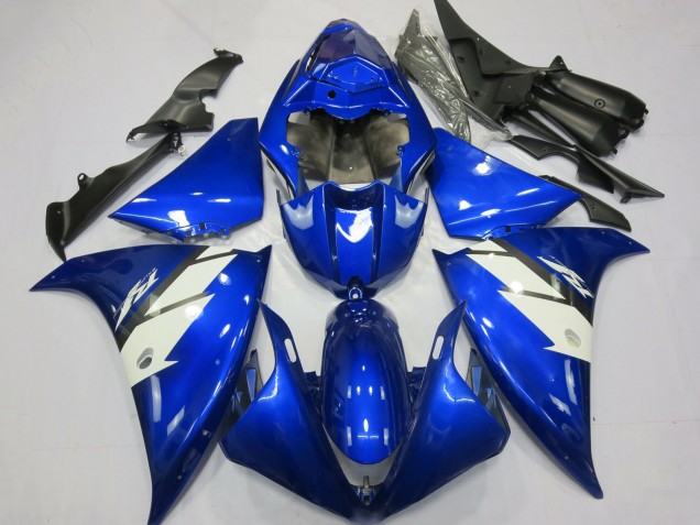 Beste Yamaha R1 Motorrad Verkleidung 2012-2014 - Blau Weiss