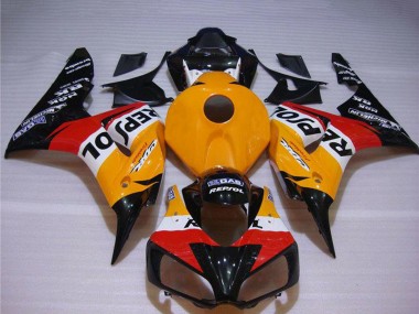 Beste Honda CBR1000RR Motorrad Verkleidung 2004-2005 - Orange Weiss Rot Glanzendes Schwarz Repsol