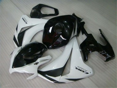 Beste Honda CBR1000RR Motorrad Verkleidungen Kit 2008-2011 - Weiss Glanzendes Schwarz
