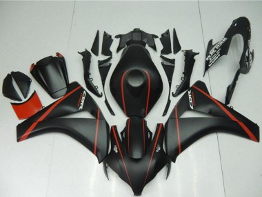Beste Honda CBR1000RR Motorrad Verkleidung 2008-2011 - Matt Schwarz Rot