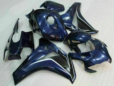 Beste Honda CBR1000RR Motorrad Verkleidung 2008-2011 - Dunkel Blau Glanzendes Schwarz
