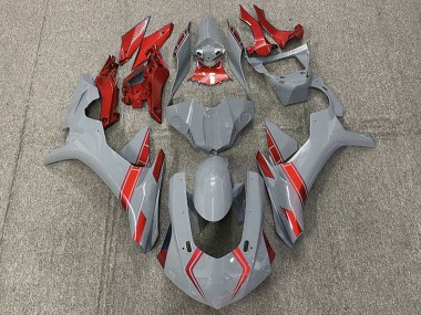 Beste Yamaha R1 Motorrad Verkleidung 2015-2019 - Nardo Grau Rot