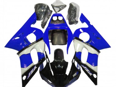 Beste Yamaha R6 Motorrad Verkleidung 1998-2002 - Blau Weiss Glanzendes Schwarz
