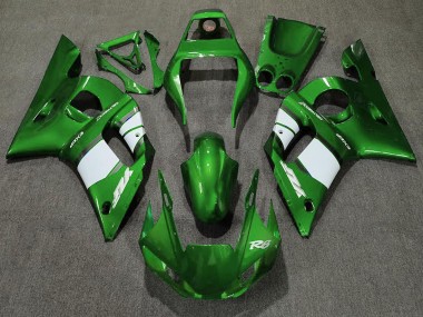 Beste Yamaha R6 Motorrad Verkleidung 1998-2002 - Grun Weiss