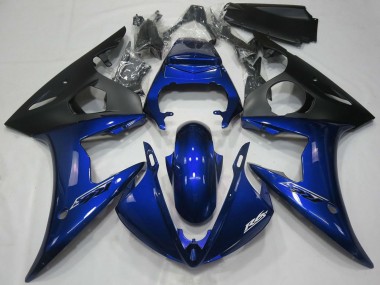 Beste Yamaha R6 Motorrad Verkleidung 2005 - Dunkel Blau Matt Schwarz