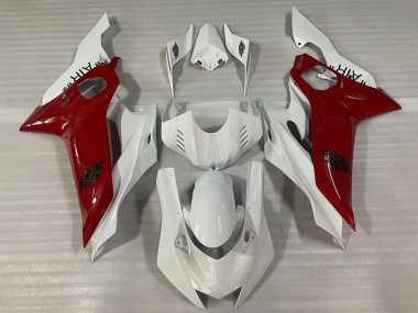 Beste Yamaha R6 Motorrad Verkleidung 2017-2023 - Weiss Kastanienbraun Rot