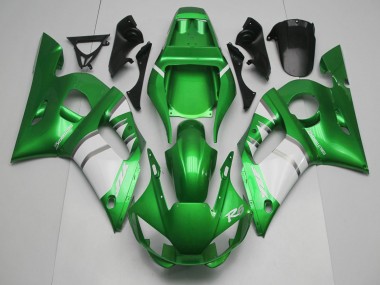 Beste Yamaha R6 Motorrad Verkleidung 1998-2002 - Grun Weiss
