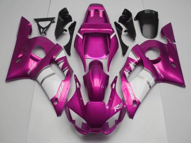 Beste Yamaha R6 Motorrad Verkleidung 1998-2002 - Rosa Weiss