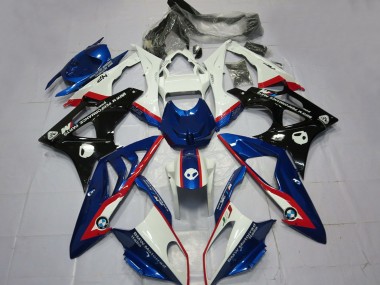 Beste BMW S1000RR Motorrad Verkleidung 2009-2014 - Weiss Rot Blau Glanzendes Schwarz