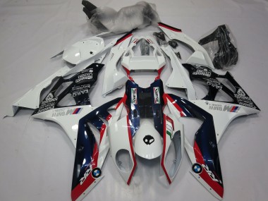 Beste BMW S1000RR Motorrad Verkleidung 2015-2016 - Weiss Rot Blau Glanzendes Schwarz