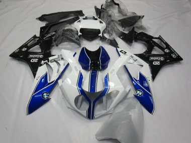 Beste BMW S1000RR Motorrad Verkleidung 2015-2016 - Weiss Blau Glanzendes Schwarz