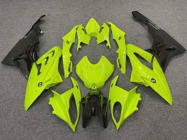 Beste BMW S1000RR Motorrad Verkleidung 2009-2014 - Neon Gelb Glanzendes Schwarz