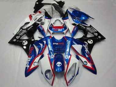 Beste BMW S1000RR Motorrad Verkleidung 2009-2014 - Weiss Rot Blau Glanzendes Schwarz GoldBet HP