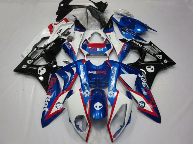Beste BMW S1000RR Motorrad Verkleidung 2009-2014 - Weiss Rot Blau Glanzendes Schwarz GoldBet HP