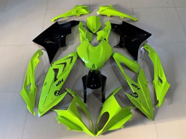 Beste BMW S1000RR Motorrad Verkleidung 2009-2014 - Hohe Sichtbarkeit Gelb Glanzendes Schwarz HP