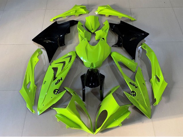Beste BMW S1000RR Motorrad Verkleidung 2009-2014 - Hohe Sichtbarkeit Gelb Glanzendes Schwarz HP