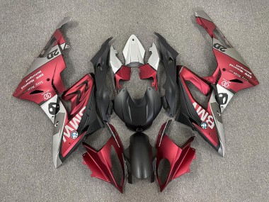 Beste BMW S1000RR Motorrad Verkleidung 2009-2014 - Rot Matt Schwarz