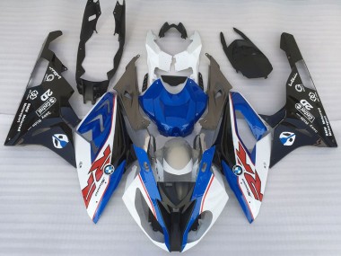 Beste BMW S1000RR Motorrad Verkleidung 2015-2016 - Weiss Blau Matt Schwarz OEM Stil