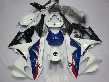Beste BMW S1000RR Motorrad Verkleidung 2009-2014 - Weiss Rot Blau Glanzendes Schwarz