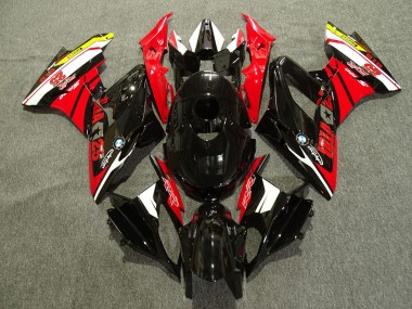 Beste BMW S1000RR Motorrad Verkleidung 2015-2016 - Weiss Rot Gelb Glanzendes Schwarz